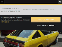 Tablet Screenshot of carrosserie-del-marco.com